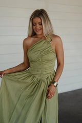 Rooney Maxi Dress-Olive