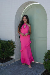 Monroe Maxi Dress- Fuchsia