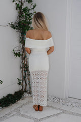 Milo Foldover Maxi Dress-Cream