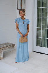 Noemi Maxi Dress-Light Blue
