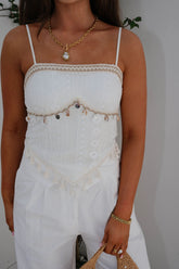 Kira Shell Top-Ivory