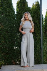 Bentley Pants Set-Heather Grey