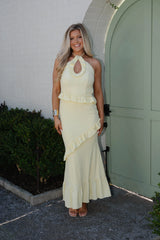 Monroe Maxi Dress-Lemon