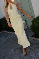 Monroe Maxi Dress-Lemon