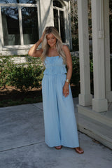 Morgan Palazzo Pants Set-Light Blue