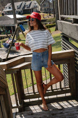 Violet Round Neck Top-Heather Grey