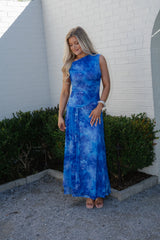 Blossom Maxi Dress- Blue