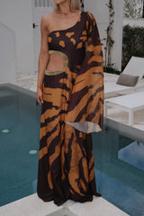 Margo Maxi Dress-Camel/Brown