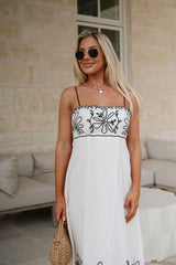 Noah Midi Dress-Oat