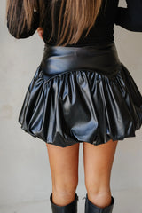 Finley Bubble Skirt-Black
