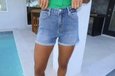 Brighton Denim Cuff Short-Medium Wash