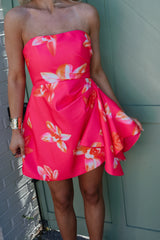 Annie Mini Dress-Pink