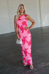 Angelina Pink Maxi Dress