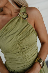 Rooney Maxi Dress-Olive