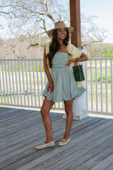 Emmie Mini Dress-Green