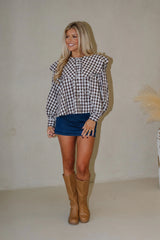 Trista Mini Skort-Dark Denim