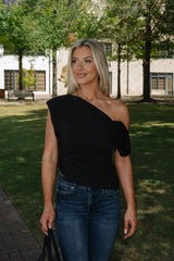 Bruno Asymmetrical Top-Black