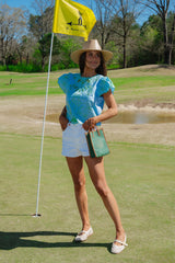 Jasmine Embroidered Top-Blue