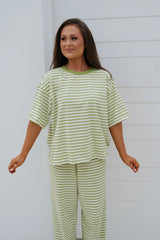 Quince Striped Pants Set-Avocoado