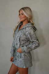 Willis Camo Skirt Set-Sage