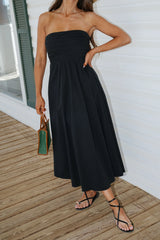 Bonnie Midi Dress-Black