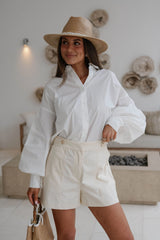 Nautical Shorts-Cream