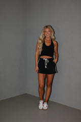 Butter Cozy Shorts-Black