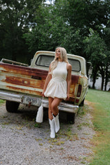 Rita Mini Dress-Cream