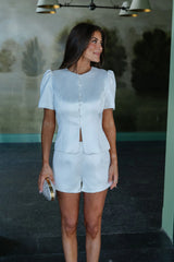 Tilly Shorts Set- White