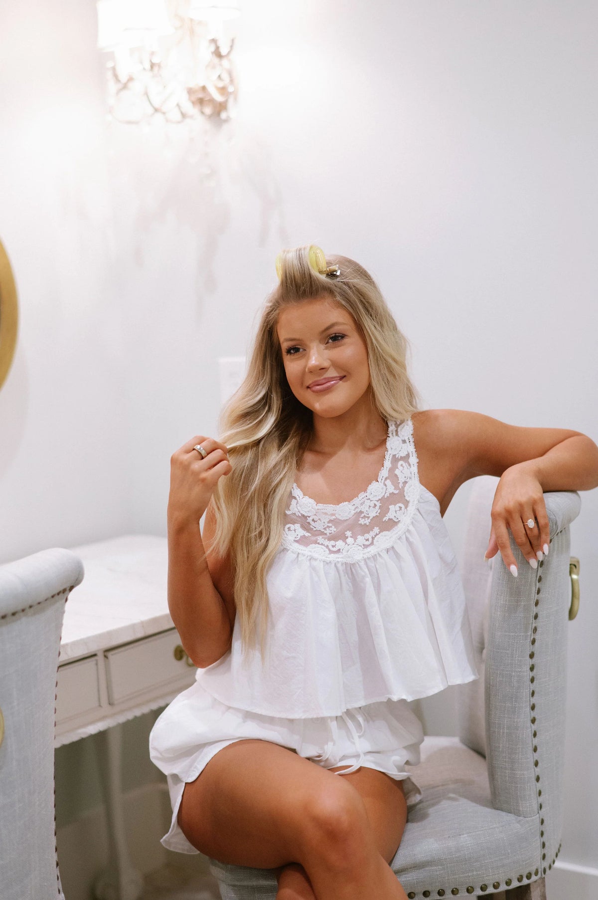 Lizzie Shorts Set-Off White