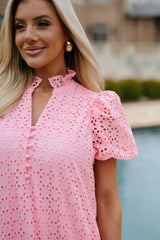 Maddox Midi Dress-Pink