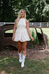 Rita Mini Dress-Cream