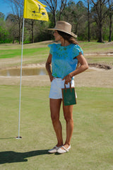 Jasmine Embroidered Top-Blue