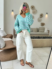 Matthew Barrel Jeans-Off White