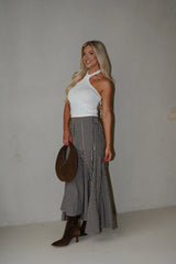 Everyday Knit Halter Top-Off White
