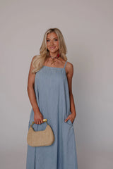Josephine Maxi Dress-Denim