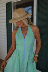 Hadley Midi Dress-Green